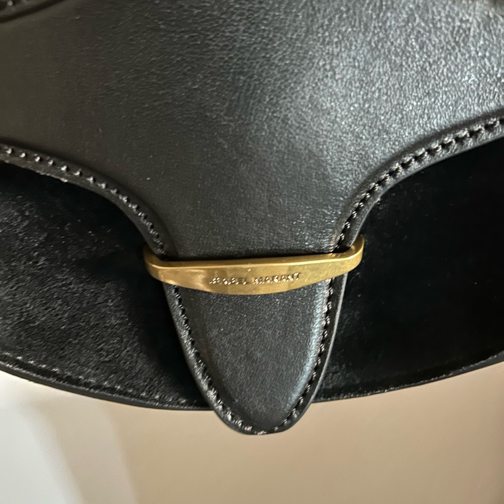 ISABEL MARANT BAG SUEDE LEATHER BLACK - Picture 5 of 13